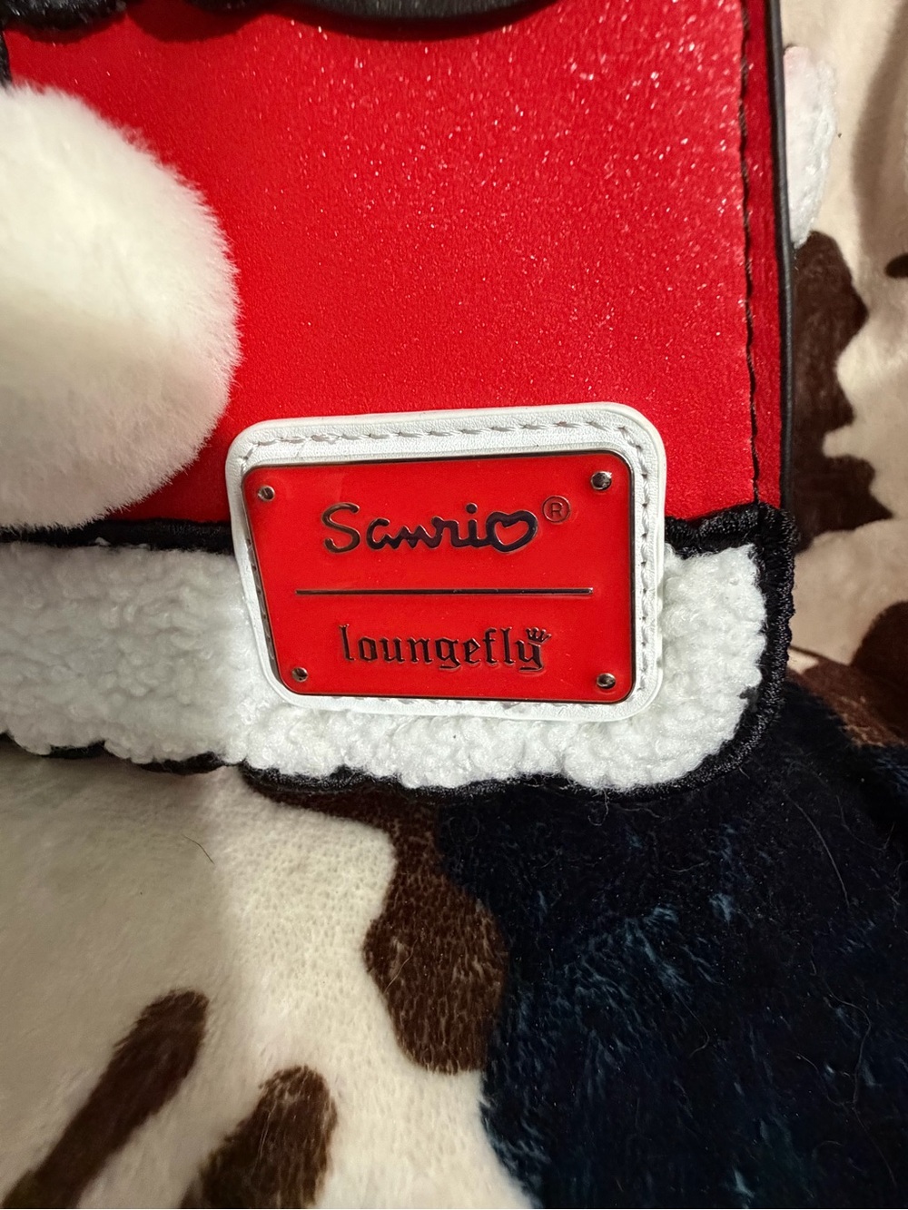 Red My Melody Backpack with Festive Pom-Pom Detail - Picture 3 of 4